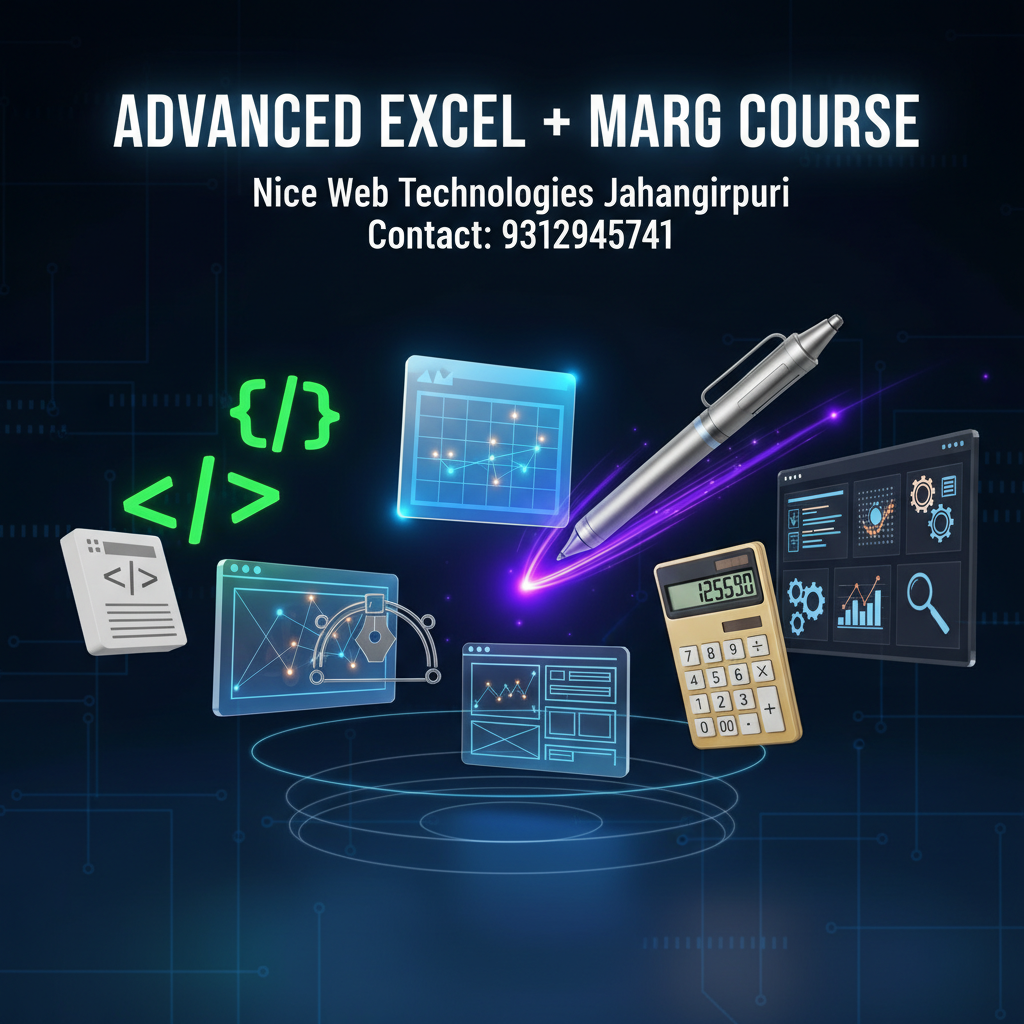 Adv.Excel+Marg - Computer Course in Jahangirpuri Delhi