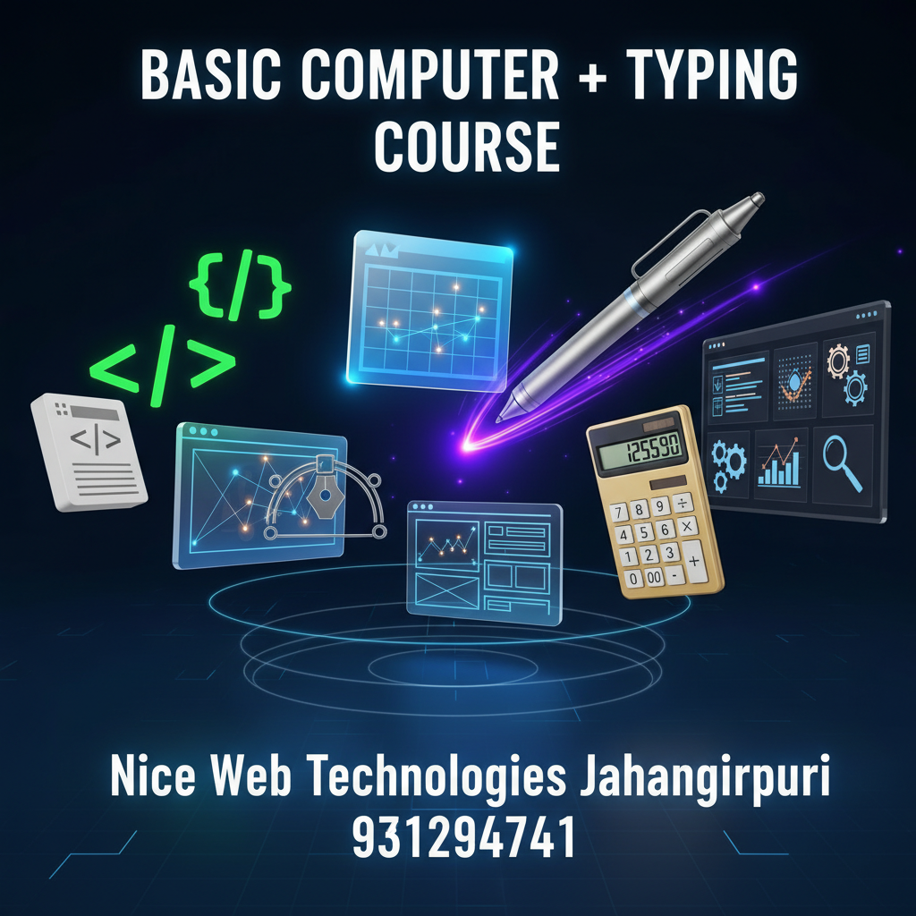 BASIC+TYPING - Computer Course in Jahangirpuri Delhi